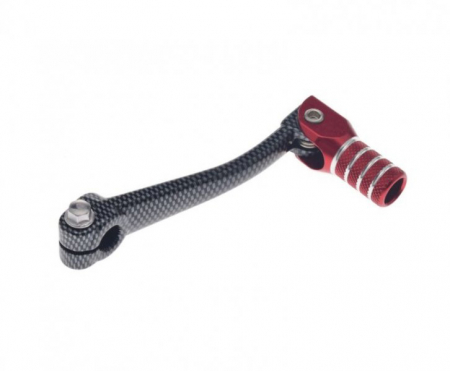 Pedale schimbator - Pedala schimbator viteze XR50 2000-2003, CRF50 2004-2013, XR70 1997-2003, CRF70 2004-2013, culoare rosu/carbon