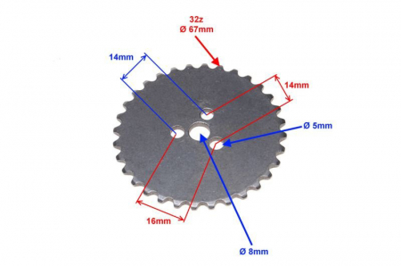 Pinion distributie, montaj chiuloasa, motor 110 [1]