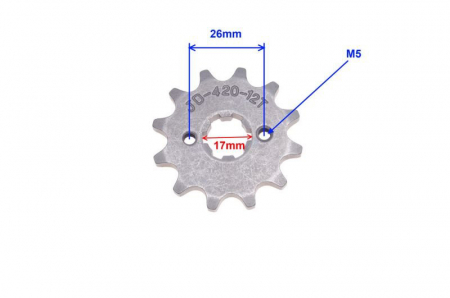 Pinion fata transmisie si siguranta, 12 dinti, pas 420 [1]