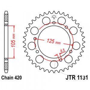 Pinioane - Pinion spate 420 Z50 Derbi Senda