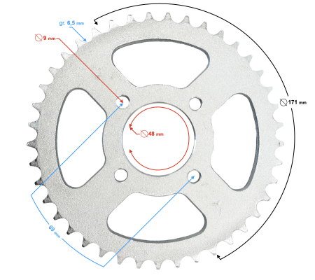 Pinion spate ATV Rocky/Thor [1]