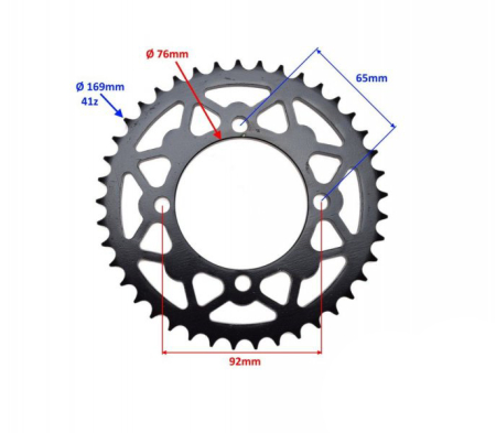 Pinion spate transmisie 41z, lant 428 [1]