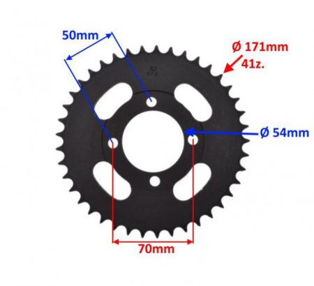Pinion spate transmisie, 41 dinti, pas 420, 50Q2E [1]