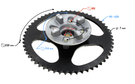 Pinion spate pentru moped Ranger Classic (E4) [1]