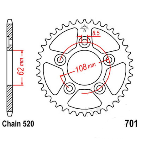 Pinioane - Pinion spate Z40