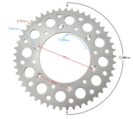Pinion transmisie spate Barton NXT250, 2021 [1]