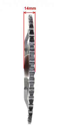Pinion transmisie spate moto/atv, 52 dinti, pas 428 [2]
