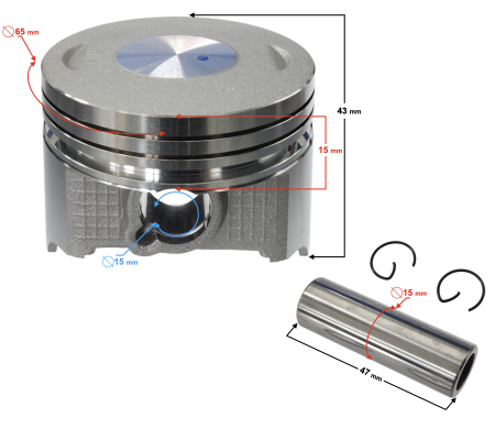 Piston DB250 MZK, d.65mm [1]