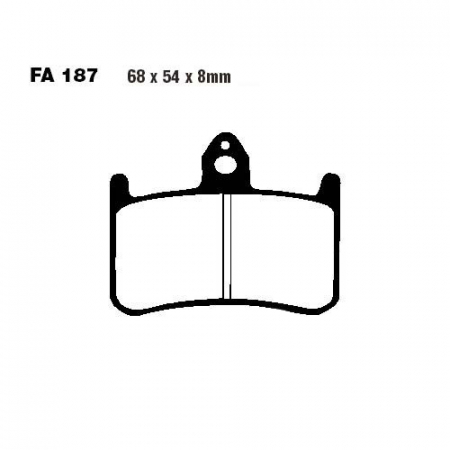 Frana - Placute de frana FA187HH, Sinter, EBC