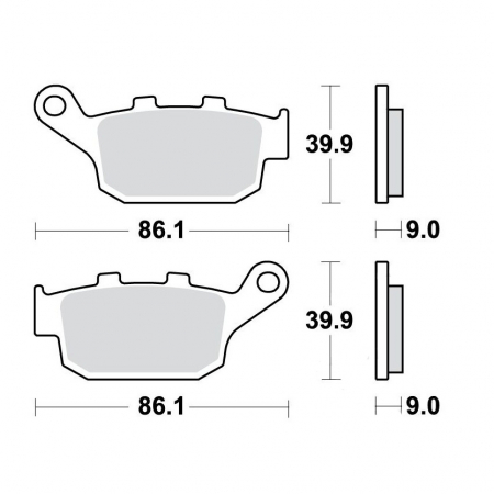 Frana - Placute de frana spate, Sinter, TRW