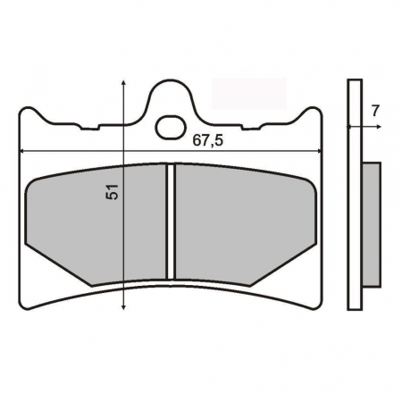 Placute frana - Placute frana Aprilia RS 125