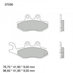 Placute frana carbon-ceramica Brembo CC, cod OM 7320823 [1]