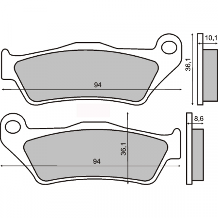Placute frana - Placute frana echivalent MCB707/FA363