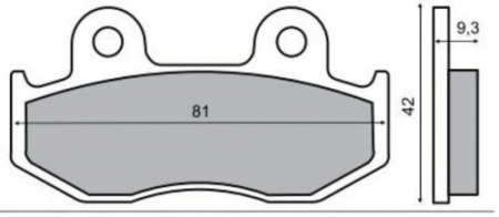 Frana - Placute frana fata Honda SH 125/150