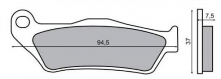 Placute frana - Placute frana fata MBK Skyliner 125 '8