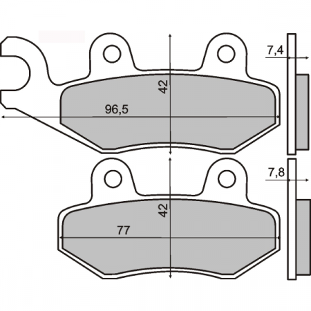 Frana - Placute frana fata sinter Peugeot LXr 125cc 2010>