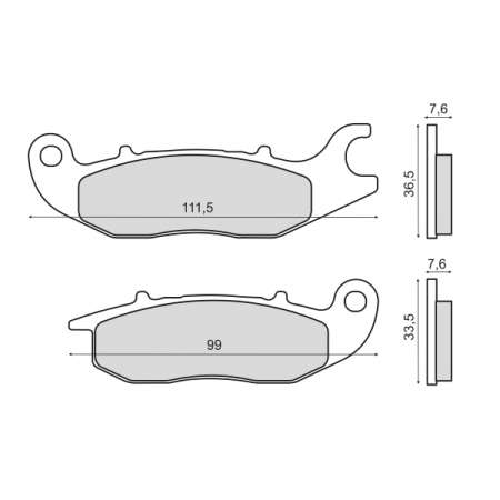 Placute frana - Placute frana Honda CBR 125 2012