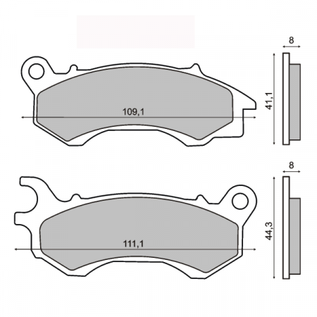 Placute frana - Placute frana Honda PCX 125 150 fata