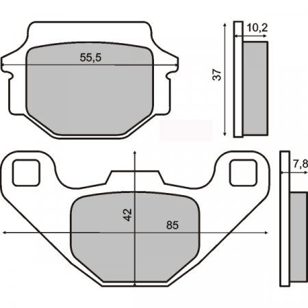 Frana - Placute frana Kawasaki ZX 7R Ninja 750 '89-'95