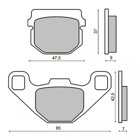 Placute frana - Placute frana Peugeot Buxi/Spedfight
