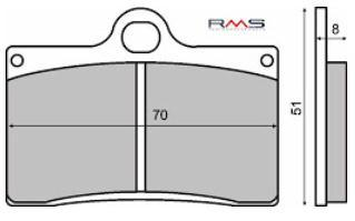 Placute frana - Placute frana (Kevlar) Cagiva Mito 125 '92-'05