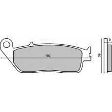 Placute frana - Placute frana (Kevlar) Honda CBR 600 '95-'98 /CBF 600 '04-'05