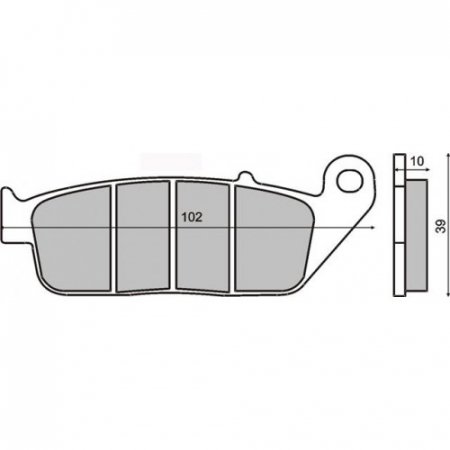 Frana - Placute frana (Kevlar) Yamaha/Honda 250