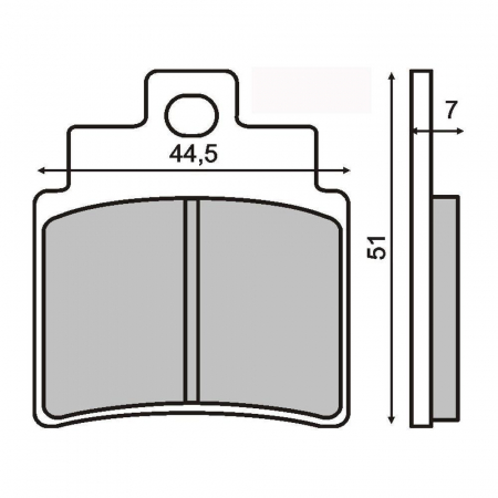 Frana - Placute frana Kymco Grand Dink 250 01-04