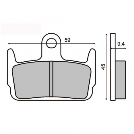 Placute frana - Placute frana Kymco Sniper 50 '94-'96 /Heroism 150 '95-'97