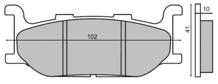 Placute frana - Placute frana Majesty 400 /T-Max '00-'03 /XJ 600