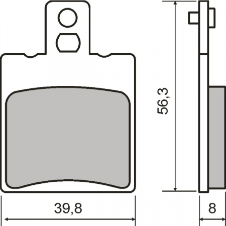Frana - Placute frana Malaguti Ciak 125-150 '00-'06 /F18 '00-'02 /Leonardo 125-150 '99