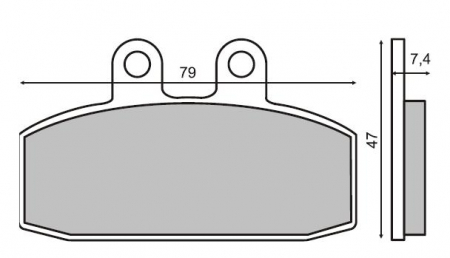 Frana - Placute frana Scarabeo 150-200 '99-'03 /Leonardo 250-300 '99-'04