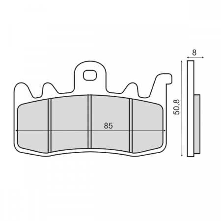 Frana - Placute frana (Sinter) BMW R 1200 GS 2013-, echivalent MCB856