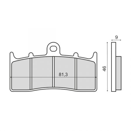 Placute frana - Placute frana sinter BMW R 850 R fata