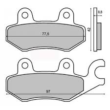 Placute frana - Placute frana sinter Dink 50 4T fata