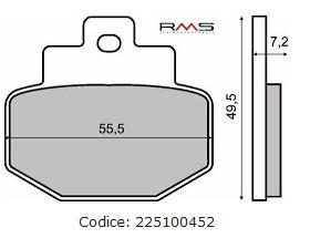 Frana - Placute frana (Sinter) Gilera DNA '00/ Runner 125-200 '97-'07 / Vespa GT 125 '03-'08