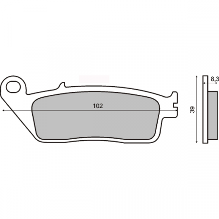 Frana - Placute frana sinter Honda CBR 250 R fata