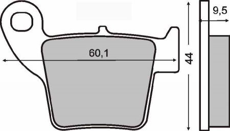 Frana - Placute frana sinter Honda CR 250 spate