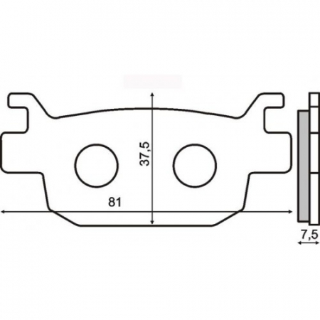 Placute frana - Placute frana sinter Honda Jazz 250 spate