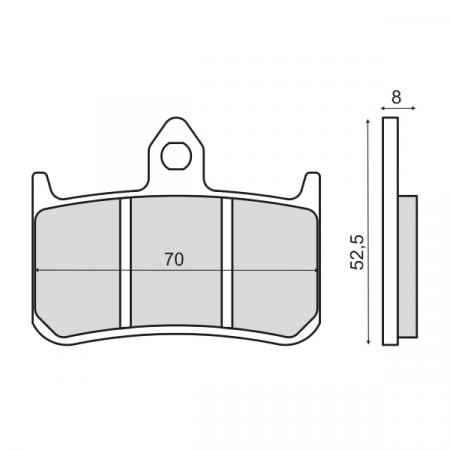 Placute frana - Placute frana sinter Honda RS 125R fata