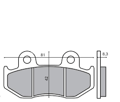Frana - Placute frana (Sinter) Honda SH 125-150 '00-'05 BIFA