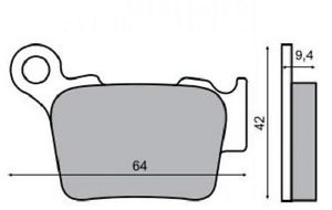 Frana - Placute frana (Sinter) KTM SX/XC 450/505/525