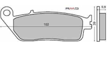 Frana - Placute frana (Sinter) Kymco Exciting 500 /Honda CN 250 '87-'94