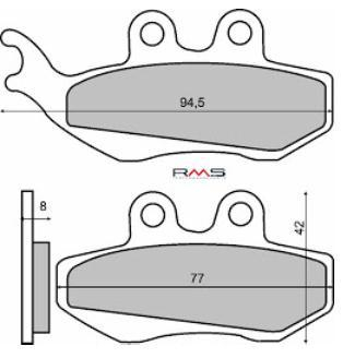 Placute frana - Placute frana (Sinter) Piaggio Hexagon 250