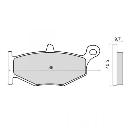 Placute frana - Placute frana sinter Suzuki GSR 600 spate