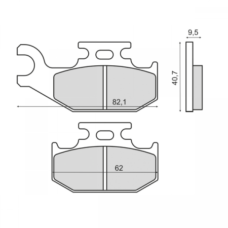 Placute frana - Placute frana sinter Suzuki King Quad 700 fata