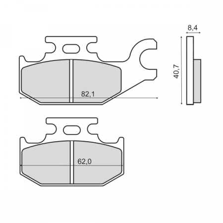 Placute frana - Placute frana sinter Suzuki LT A 450 fata