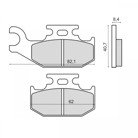 Placute frana - Placute frana sinter Suzuki LT A 450 fata