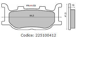 Frana - Placute frana (Sinter) Yamaha SR /TDR /XV /T-Max / FZ6/ XJ/ 125-1700 Skyliner 250