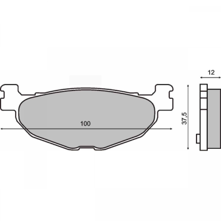 Placute frana - Placute frana sinter Yamaha Xp 500 T-Max spate